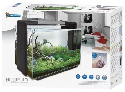 Superfish Home 110 Aquarium Zwart - - Los Aquarium Superfish Home 110 Aquarium Zwart - - Los Aquarium