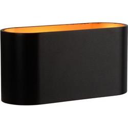 Highlight Wandlamp Oval zwart goud