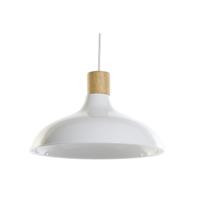 Plafondlamp DKD Home Decor Wit Bruin Metaal Pijnboom 50 W 35,5 x 35,5 x 21 cm - thumbnail