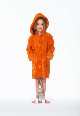 Woody kinderbadjas geel-12 jaar