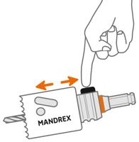 Starter Kit Gatzaaghouder SDS+ 105mm Centreerboor + 5 adapters Mandrex - thumbnail