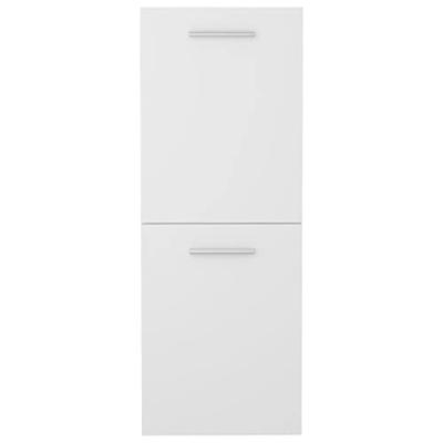 Badkamerkast 30x30x80 cm bewerkt hout wit Badkamerkast 30x30x80 cm bewerkt hout wit