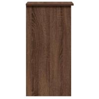 Bureau met schappen 84x40x78 cm bewerkt hout bruineikenkleur - thumbnail