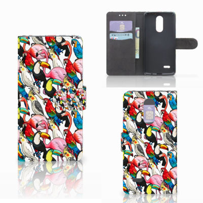LG K4 (2017) Telefoonhoesje met Pasjes Birds