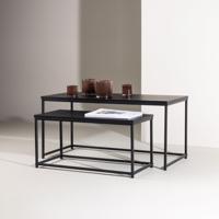 Nohr Salontafel 'Keonte' Set van 2 stuks, kleur Zwart - thumbnail