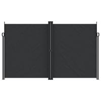 Windscherm uittrekbaar 200x600 cm zwart - thumbnail