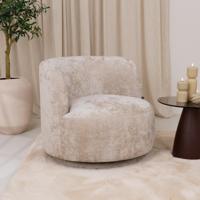 WOOOD Draaifauteuil 'Popular' Modulair, Chenille, kleur Naturel - thumbnail