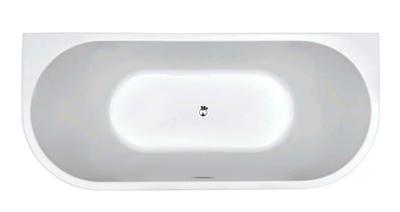 Ligbad Half Vrijstaand Wall Rechthoek 75x170x58cm Glasvezelversterkt Hoogwaardig Acryl Glans Wit met Badwaste en Overloop Ligbad Half Vrijstaand Wall Rechthoek 75x170x58cm Glasvezelversterkt Hoogwaardig Acryl Glans Wit met Badwaste en Overloop