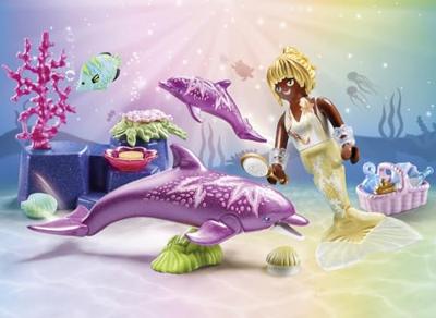 PLAYMOBIL Princess Magic zeemeermin met dolfijnen 71501 - thumbnail