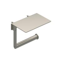 Toiletrolhouder IVY Met Planchet Geborsteld Nickel PVD - thumbnail