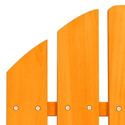VidaXL Tuinstoel adirondack met voetenbank massief vurenhout oranje
