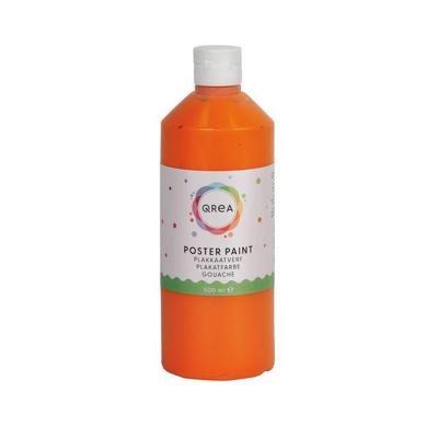 Plakkaatverf qrea oranje 500ml | 6 stuks