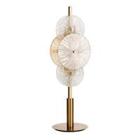 Searchlight Gouden tafellampWagon Wheel 66cm hoog - EU88211-6BZ - thumbnail