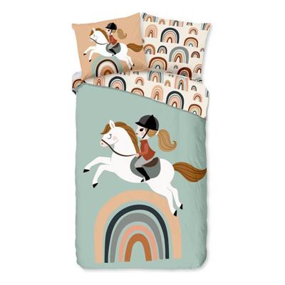 Good Morning Kinderdekbedovertrek "paard en regenboog" - Multi - (140x200/220 cm) - Katoen Good Morning Kinderdekbedovertrek "paard en regenboog" - Multi - (140x200/220 cm) - Katoen