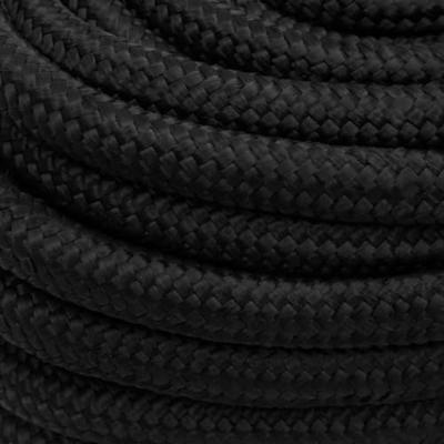 Boottouw 20 mm 50 m polypropeen zwart