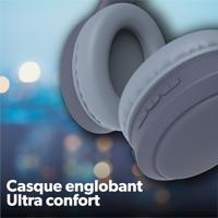 T'nB T'nB Tonality, opvouwbare draadloze hoofdtelefoon met passieve ruisonderdrukking, met bluetooth-verbinding, stereogeluid met geïntegreerde microfoon, batterijduur tot 30 uur, blauw - thumbnail