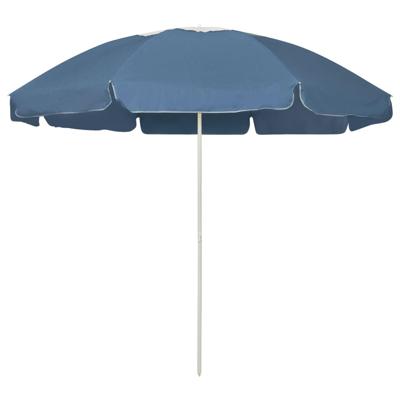 VidaXL Strandparasol 240 cm blauw