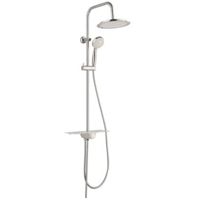 Regendouche Opbouwset Schutte Aquastar 5 Functies met Planchet Chroom Wit Regendouche Opbouwset Schutte Aquastar 5 Functies met Planchet Chroom Wit