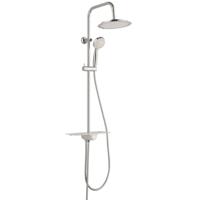Regendouche Opbouwset Schutte Aquastar 5 Functies met Planchet Chroom Wit - thumbnail