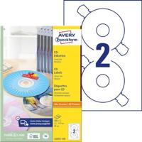Etiket Avery Zweckform L6043-100 CD wit 200stuks - thumbnail