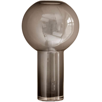 Vaas glas - vaas Pearl Tower - vaas grijs