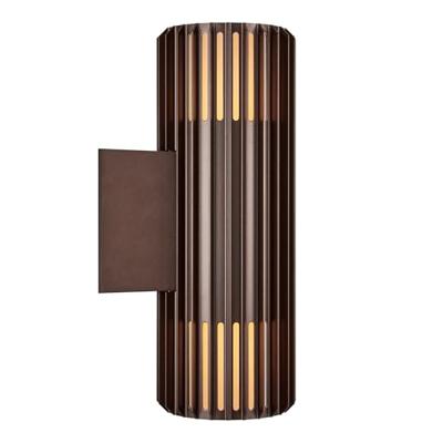 Nordlux Buitenlamp Aludra seaside 2 lichts wand bruin metallic Nordlux Buitenlamp Aludra seaside 2 lichts wand bruin metallic