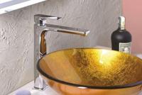 Wastafelmengkraan Sapho Spy 1-hendel Recht Hoog 29.8 cm Chroom Sapho - thumbnail