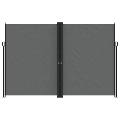VidaXL Tuinscherm uittrekbaar 220x1200 cm antracietkleurig
