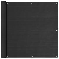 VidaXL Balkonscherm 120x600 cm hdpe antracietkleurig - thumbnail
