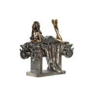 Decoratieve figuren DKD Home Decor Vrouw Koper Hars (30,5 x 15,5 x 28,5 cm) - thumbnail