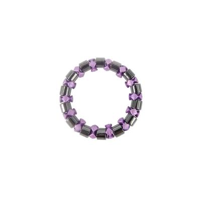 Edelsteen Armband Hematiet Paars Magnetisch Edelsteen Armband Hematiet Paars Magnetisch