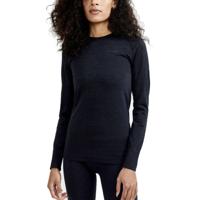 Thermo shirt dames lange mouw - Ronde hals - Thermisch ondershirt ronde hals - M - Zwart - M - thumbnail