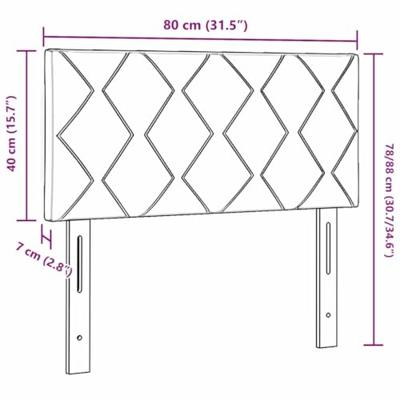 Hoofdbord met LED -striplichten Verstelbaar Blauw 180 cm Stof