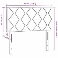Hoofdbord met LED -striplichten Verstelbaar Blauw 180 cm Stof - thumbnail