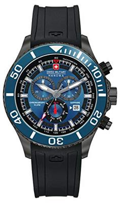 Horlogeband Swiss Military Hanowa 06-4226.30.003 / SM34223AEU Rubber Zwart 22mm