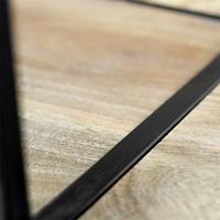 Wandkast Levels - naturel/zwart - 90x150x35 cm - thumbnail