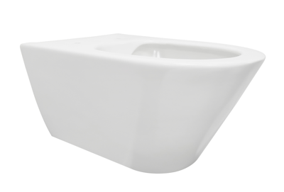 Wiesbaden Wandcloset Stereo Rimless Zonder Zitting Glans Wit