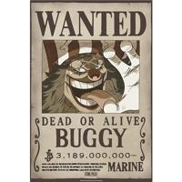 Poster One Piece - Wanted Buggy Wano 38x52cm - thumbnail