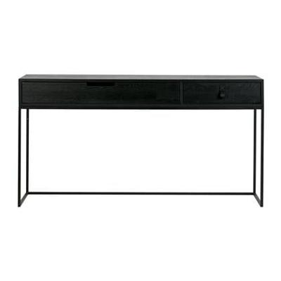 WOOOD Sidetable 'Silas' 140cm, kleur Zwart