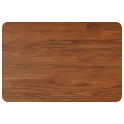 Wastafelblad 60x40x2,5cm behandeld massief hout donkerbruin Wastafelblad 60x40x2,5cm behandeld massief hout donkerbruin