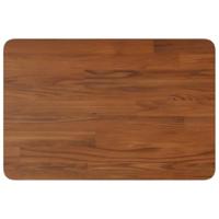 Wastafelblad 60x40x2,5cm behandeld massief hout donkerbruin - thumbnail