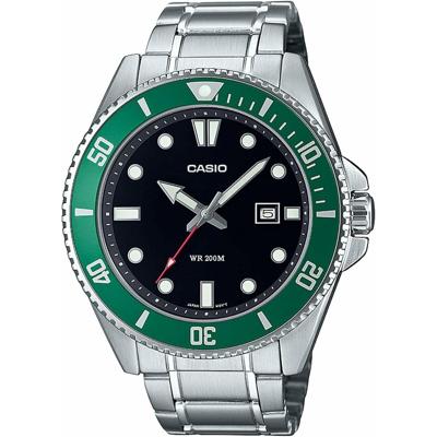 Horloge Heren Casio MDV-107D-3AVEF Zwart Zilverkleurig (Ø 46 mm) Horloge Heren Casio MDV-107D-3AVEF Zwart Zilverkleurig (Ø 46 mm)