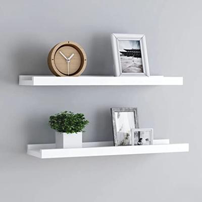 VidaXL Fotoplanken 2 st 40x9x3 cm mdf wit