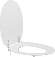 Pressalit Colani Closetzitting Met Deksel En Stabilisatiebuffers 38x45 cm 38x45 cm Wit - thumbnail