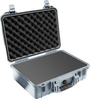 Peli 1500 SVF flightcase zilver met schuim 425x284x155 mm - thumbnail