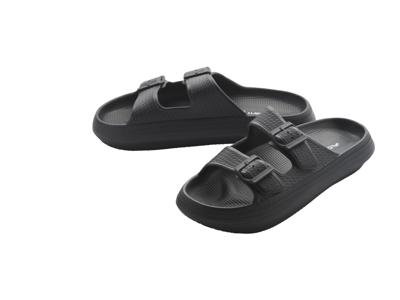 CRIVIT Heren badslippers (Zwart, 40/41)