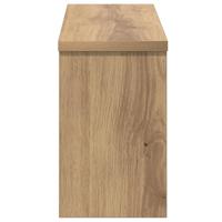 Wandgemonteerde kapstok artisanaal eikenkleurig 50 x 16 x 26 cm - thumbnail