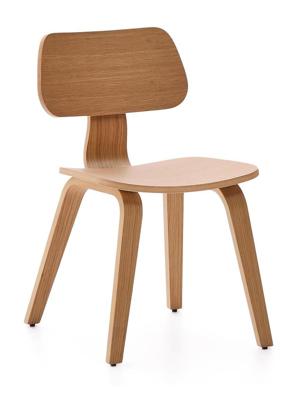 Kave Home Eetkamerstoel 'Gena' Eiken en rubberhout