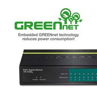 TRENDnet TPE-TG80G 8-poorts Gigabit PoE + -switch 8 x Gigabit PoE + poorten, 123 W PoE prestatiebudget, desktop ethernet-netwerkschakelaar, metaal - thumbnail