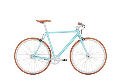 EXCELSIOR urbanfiets "gaudy" (#1) bike excels. gaudy 28/59 diam. 2sp pastel turq.